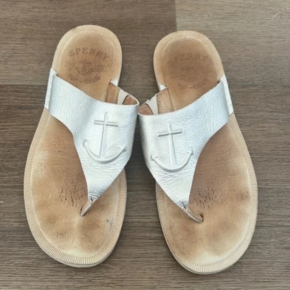 Sperry Topsider Leather Seaport Thong Sandals - US 6.5 / UK 3.5 / EU 36 - Picture 1 of 7